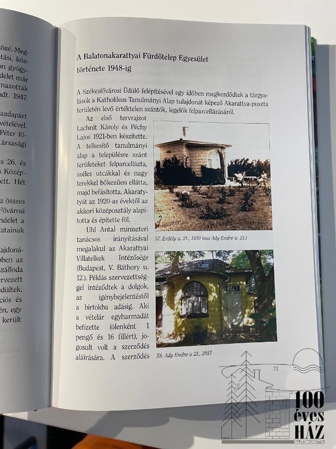 Vila 100 Eves Haz Balatonakarattya Exteriér fotografie